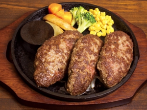 １ポンド国産牛ハンバーグ